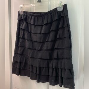 ‼️ PRICE DROP ‼️ Max Studio Black Ruffled Mini Skirt